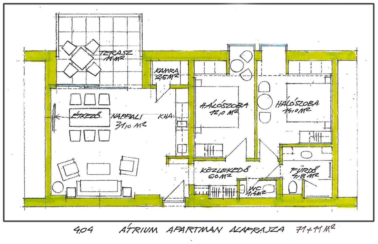 Atrium Apartman Hévíz - new&modern Exterior foto